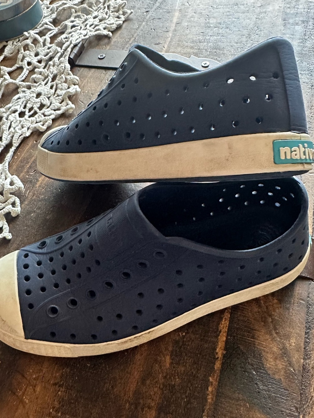 Native Kids Navy Slip-On